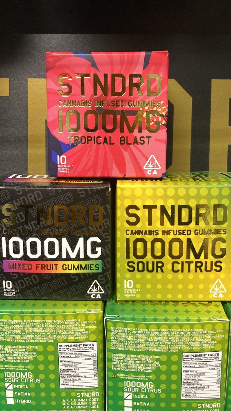 STNDRD CANNABIS INFUSED GUMMIES 1000MG - Image 3