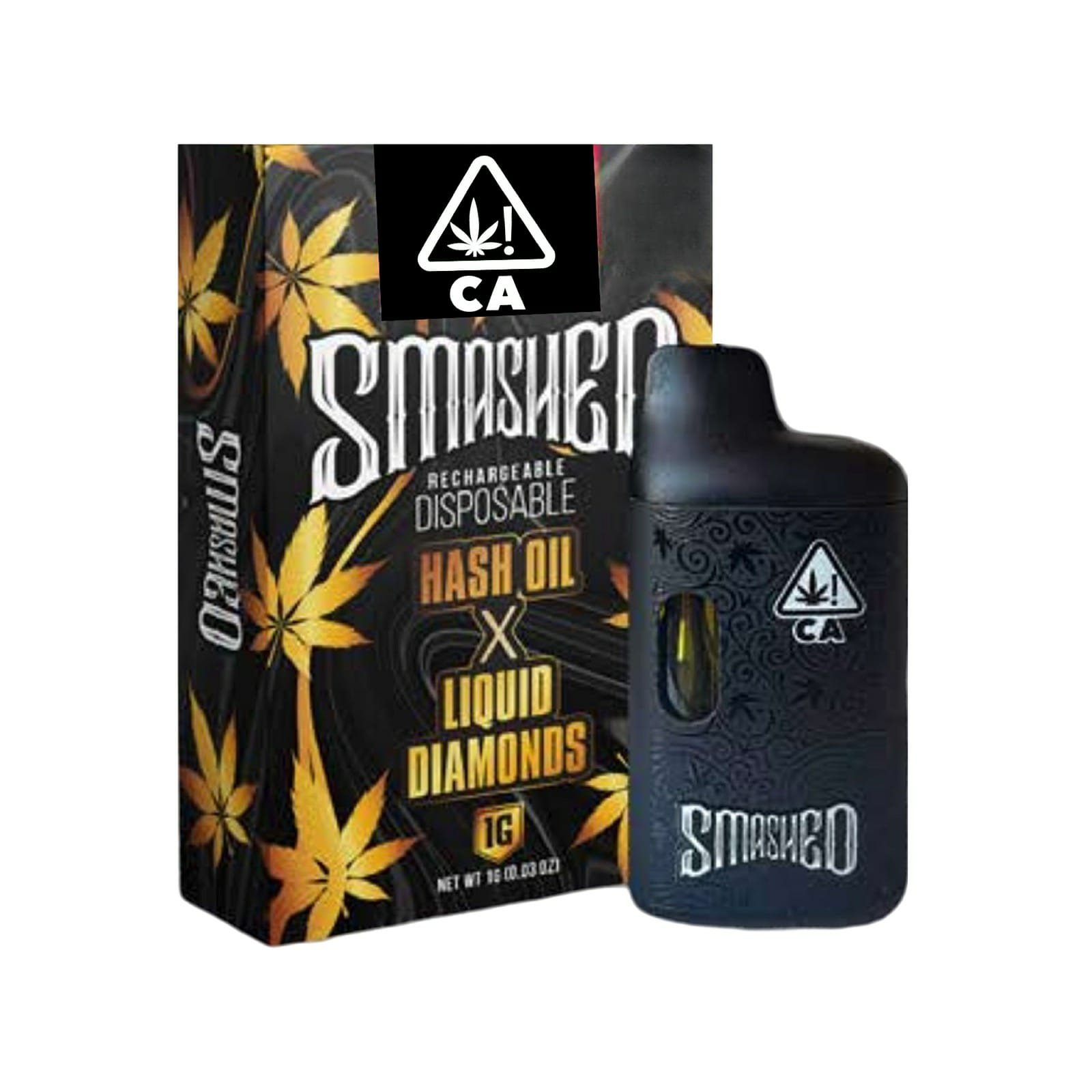 Smashed Liquid Diamond X Hash Oil 1g Disposable