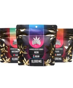 Smashed Sour Neon Bear Gummies 10000MG
