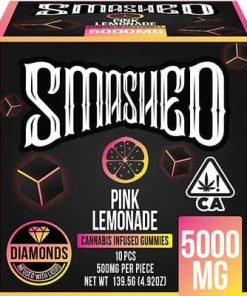 Smashed Pink Lemonade Cannabis Infused Gummies 5000MG