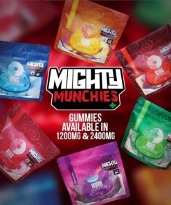 Alternative view of Mighty Munchies Blueberry Rings Infused Gummies 1200MG