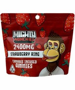 Mighty Munchies Strawberry Rings Gummies 2400MG