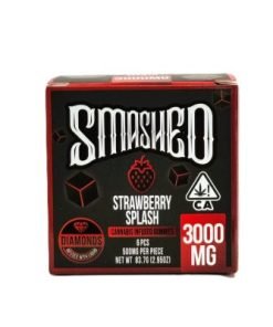 SMASHED Strawberry Splash Cannabis Infused Gummies 3000mg